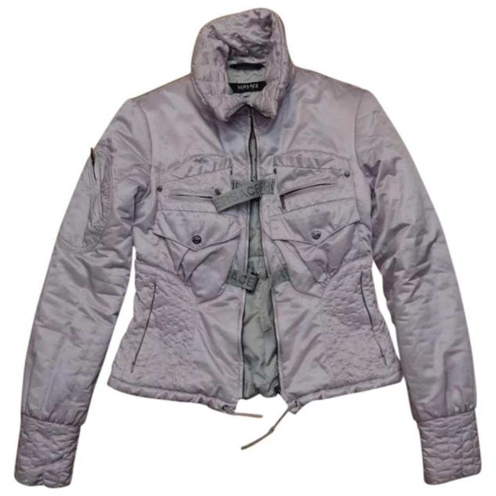 Versace Light Pink Sport Padded Jacket Coat